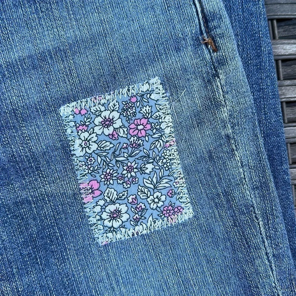 Gap Kids Faded Girlfriend Fashion Patch Jeans